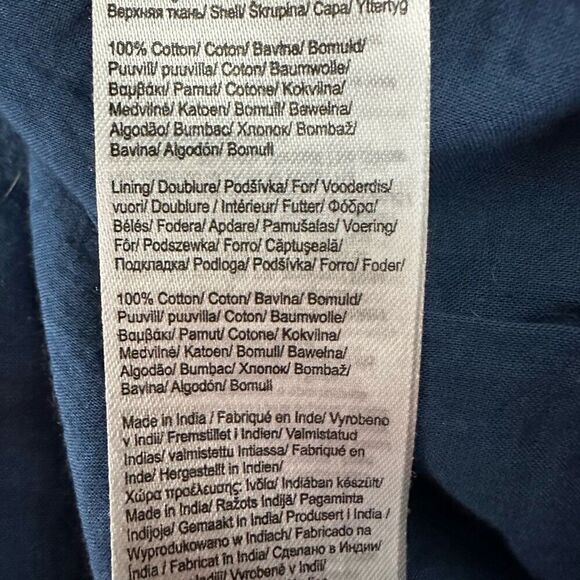 Brakeburn Blue Stripe Cotton Shift Dress size 12 - Picture 8 of 9